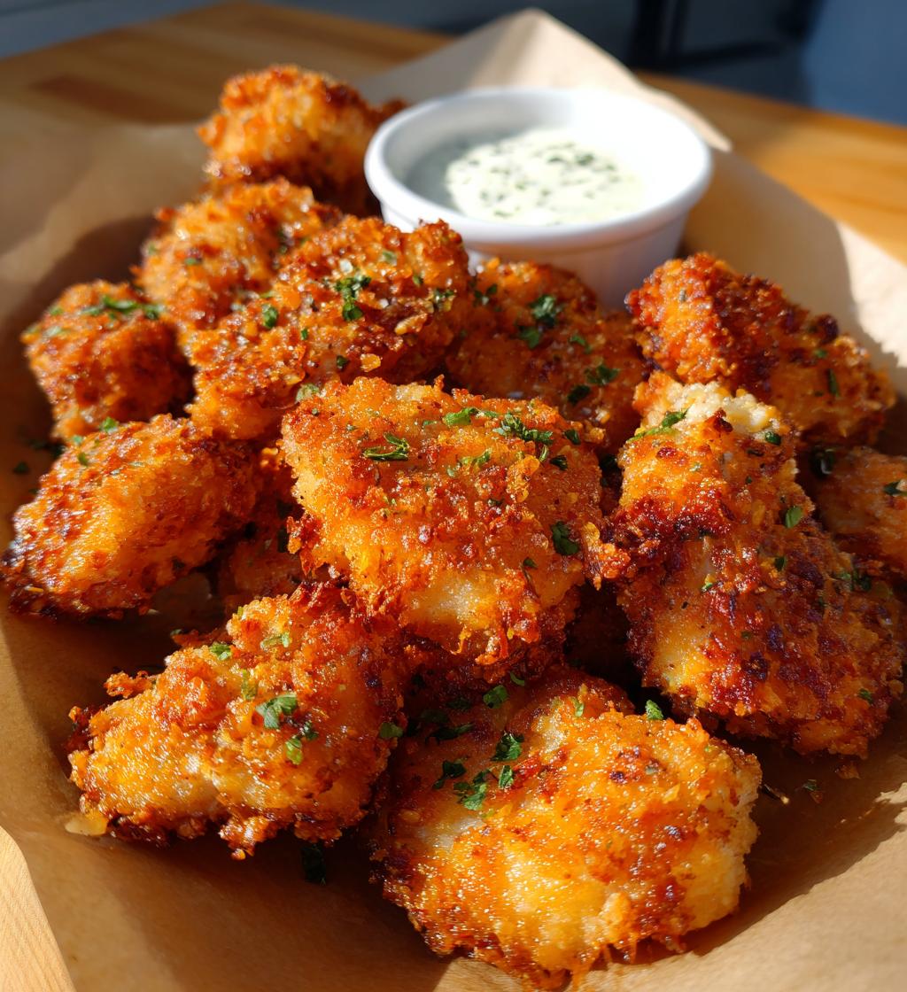 air fryer ranch crusted chicken bites