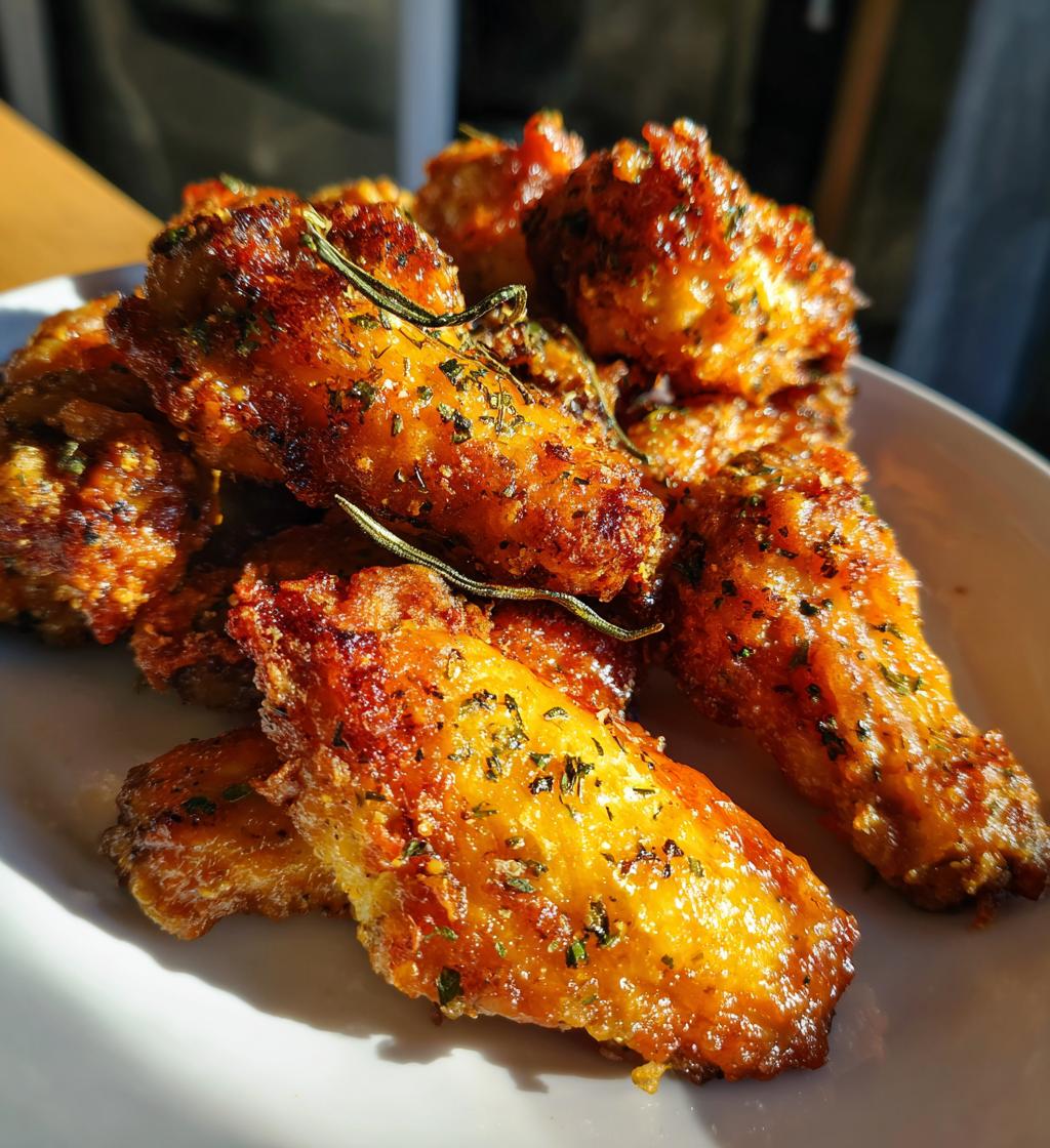 air fryer salt and pepper wings - detail 1