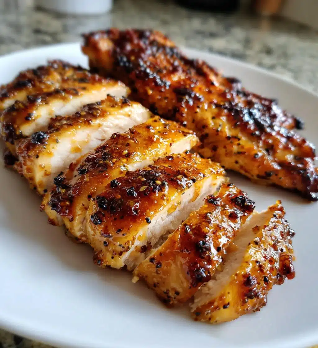 air fryer sweet honey mustard chicken - detail 1