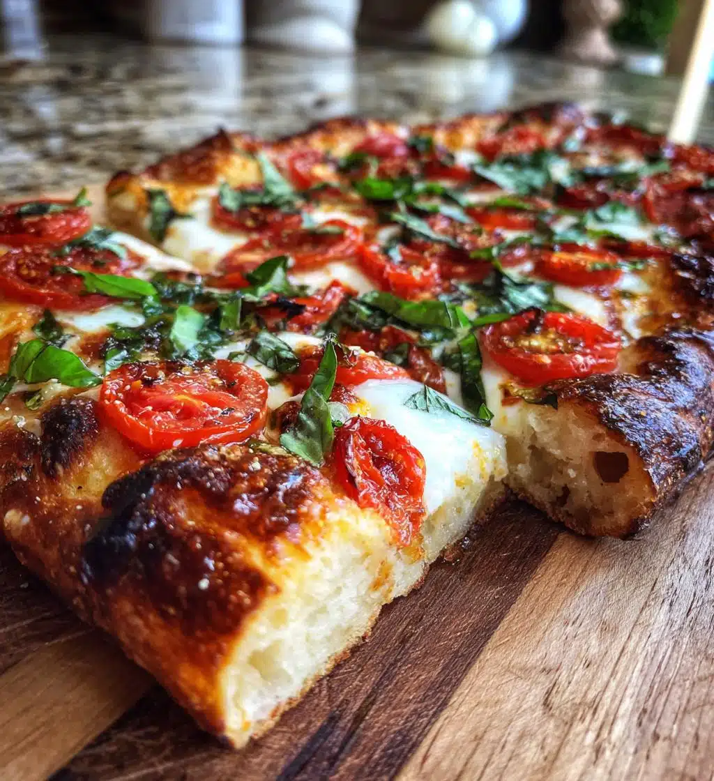 artisan pizza dough crispy chewy bubbly crust - detail 1