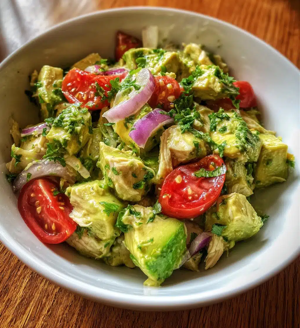 avocado chicken salad lime cilantro - detail 1