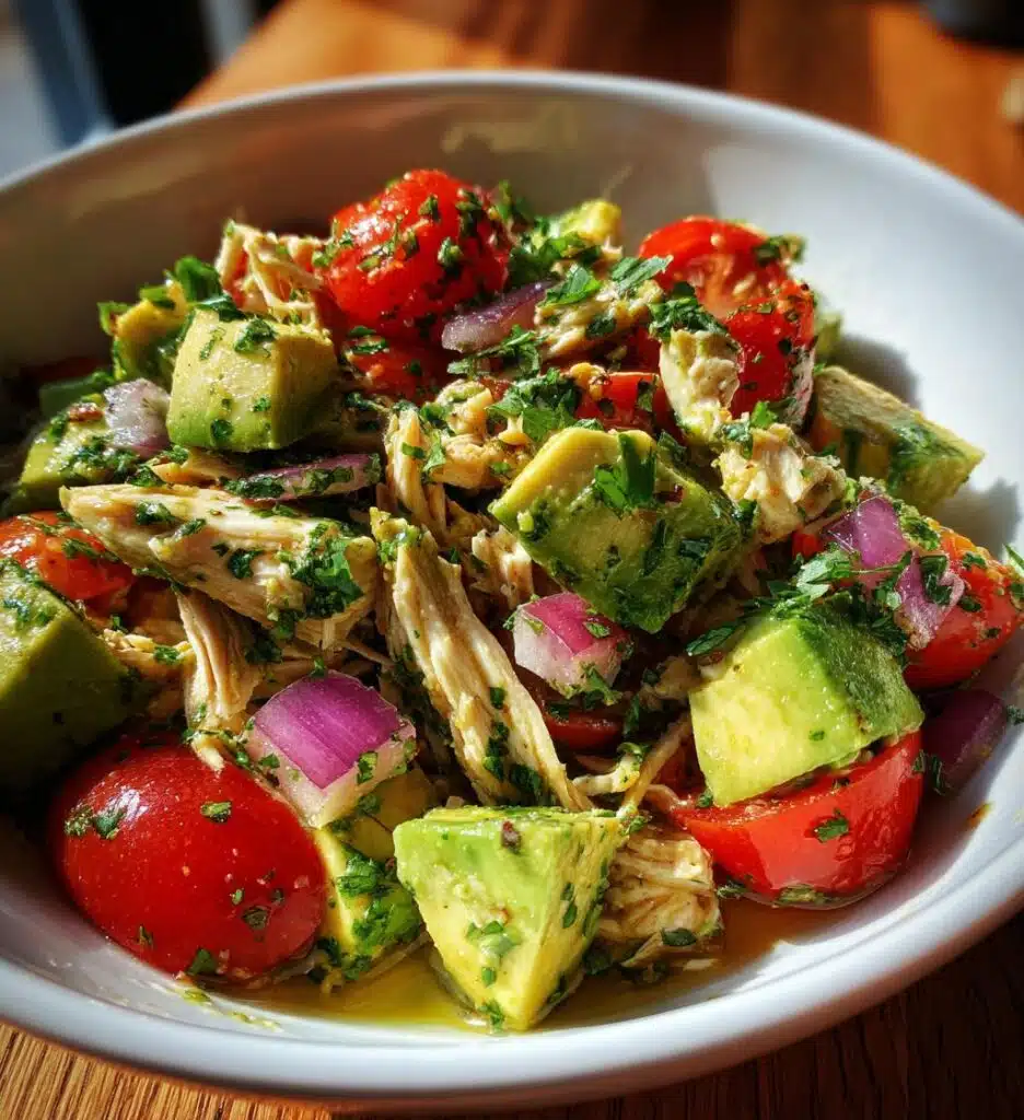 avocado chicken salad lime cilantro
