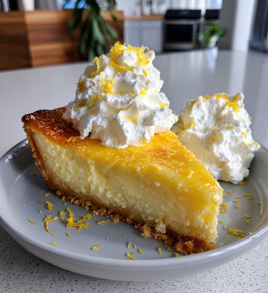 baby lemon cream cheese impossible pie recipe