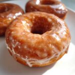 baked apple cider doughnuts with cinnamon maple glaze