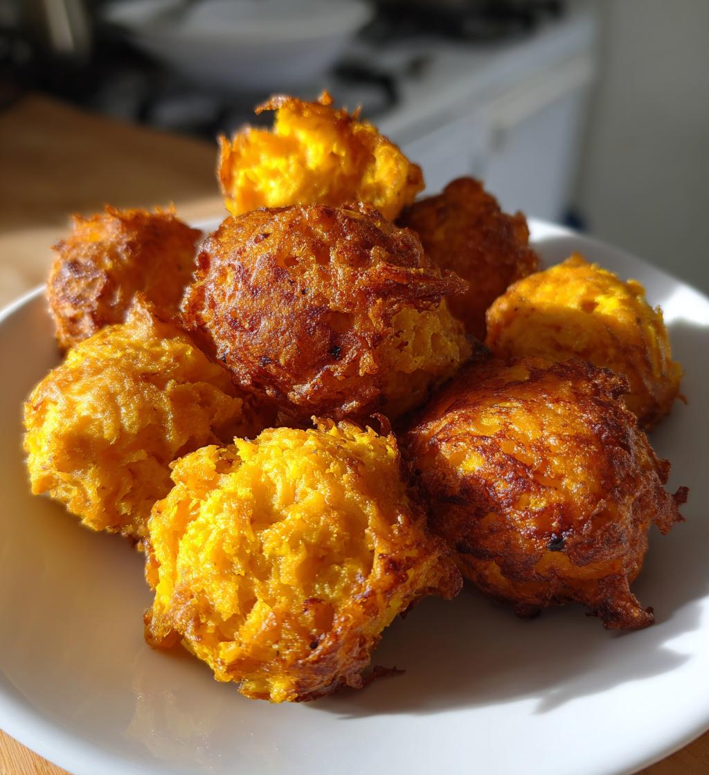 baked pumpkin fritter bites - detail 1