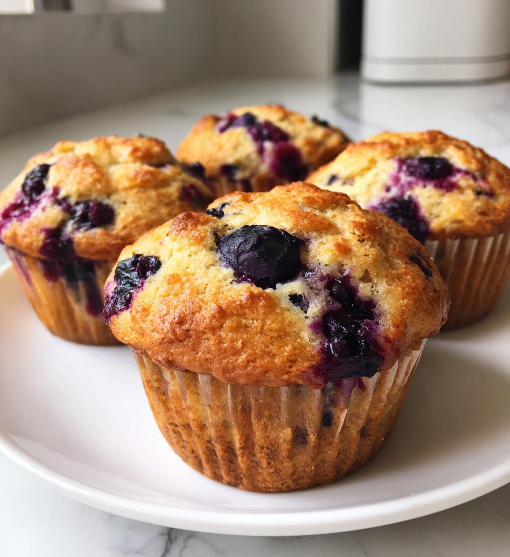 bakery style blueberry muffins