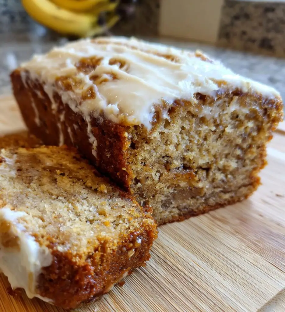 banana bread cake with cream cheese frosting