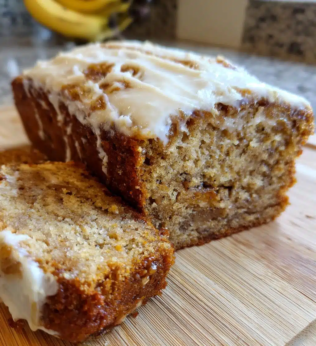 banana bread cake with cream cheese frosting