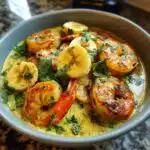 banana coconut curry shrimp