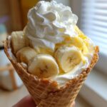 banana pudding cheesecake cones