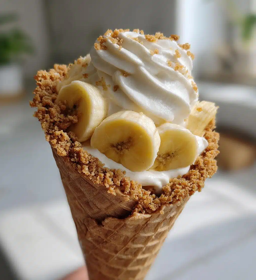 banana pudding cheesecake cones recipe - detail 1