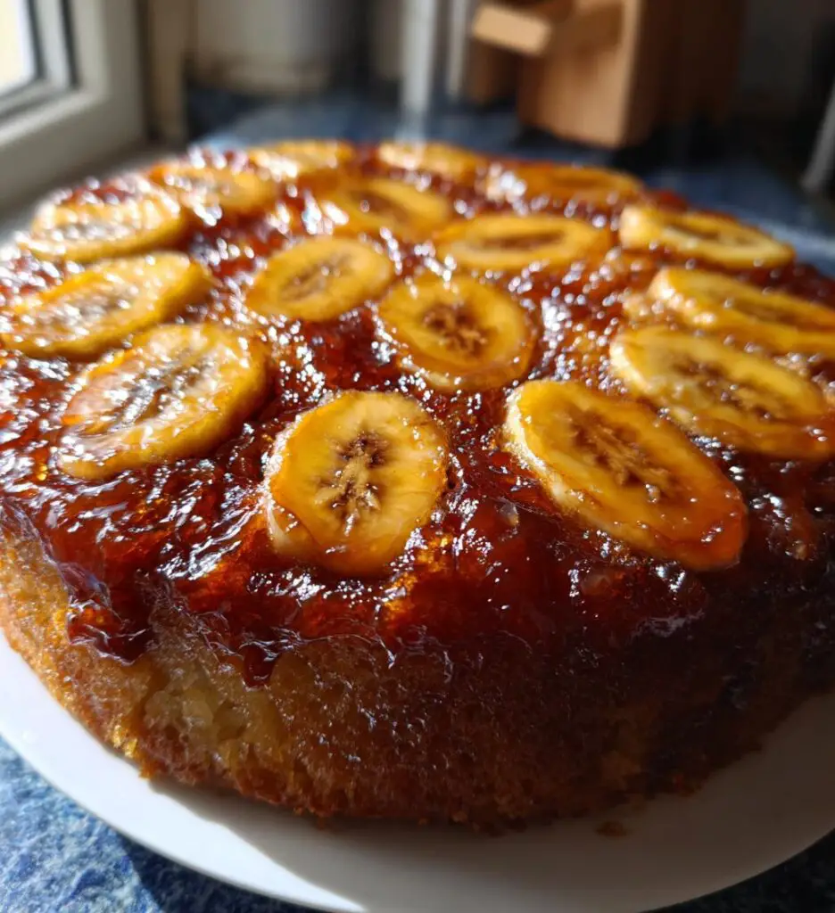 banana upside down cake