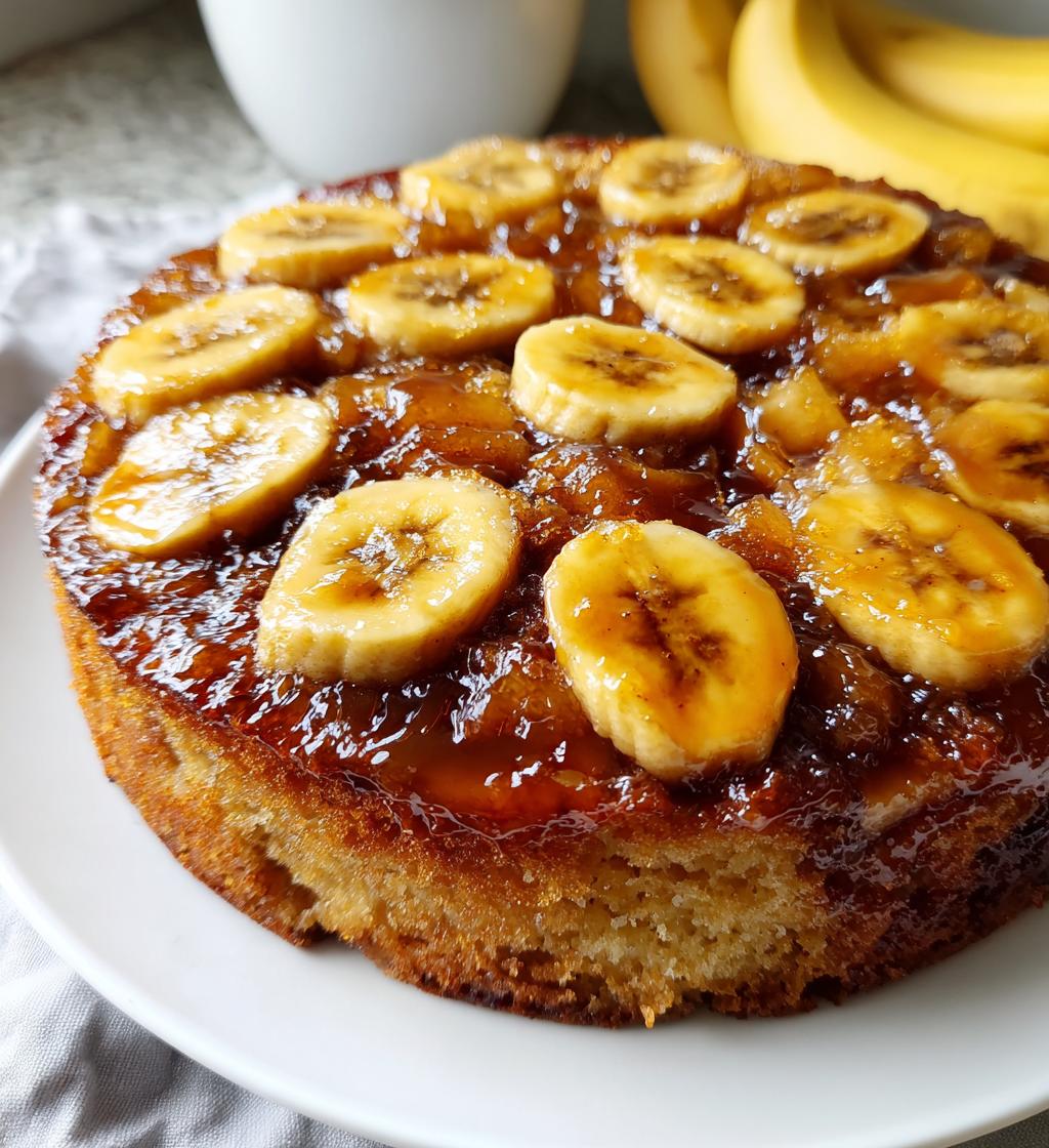 banana upside down cake recipe