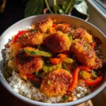 bang bang salmon bites bowls recipe