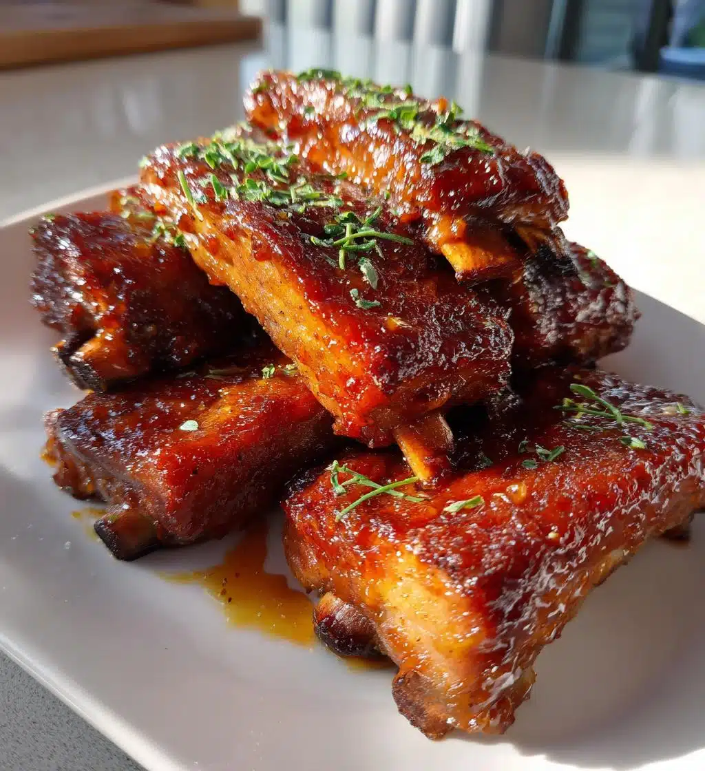 bbq ribs smoky honey sauce recipe - detail 1