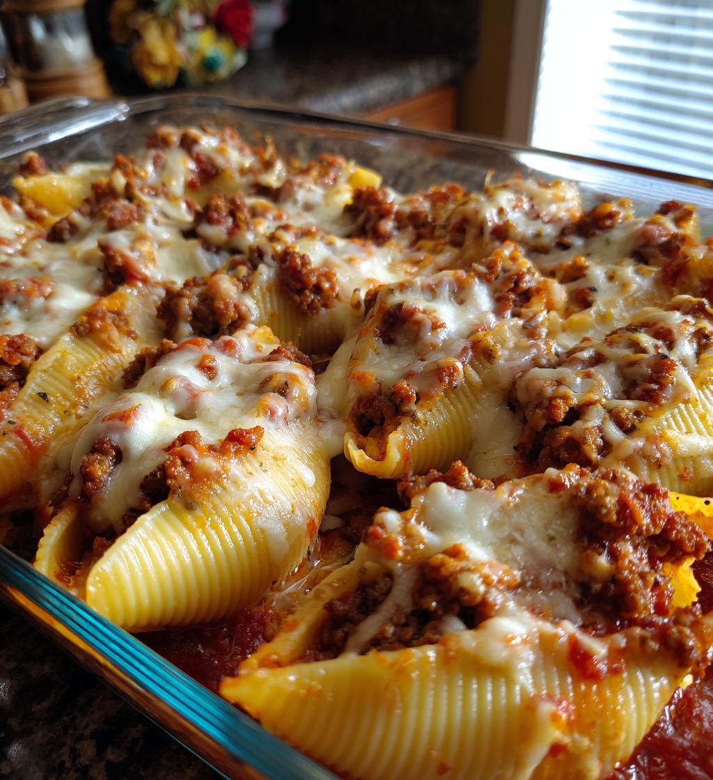 beef stuffed shells with creamy ricotta filling - detail 1