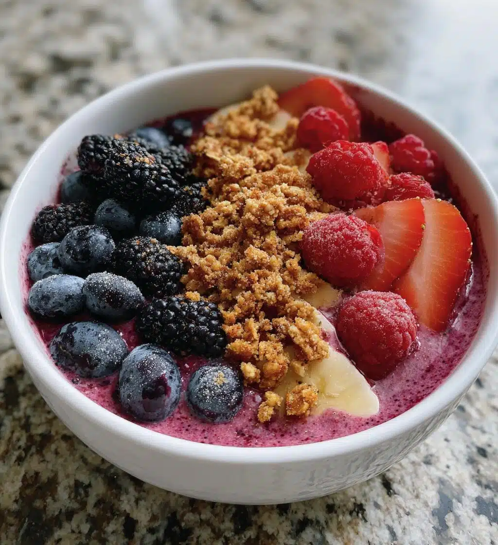 berry protein smoothie bowl recipe