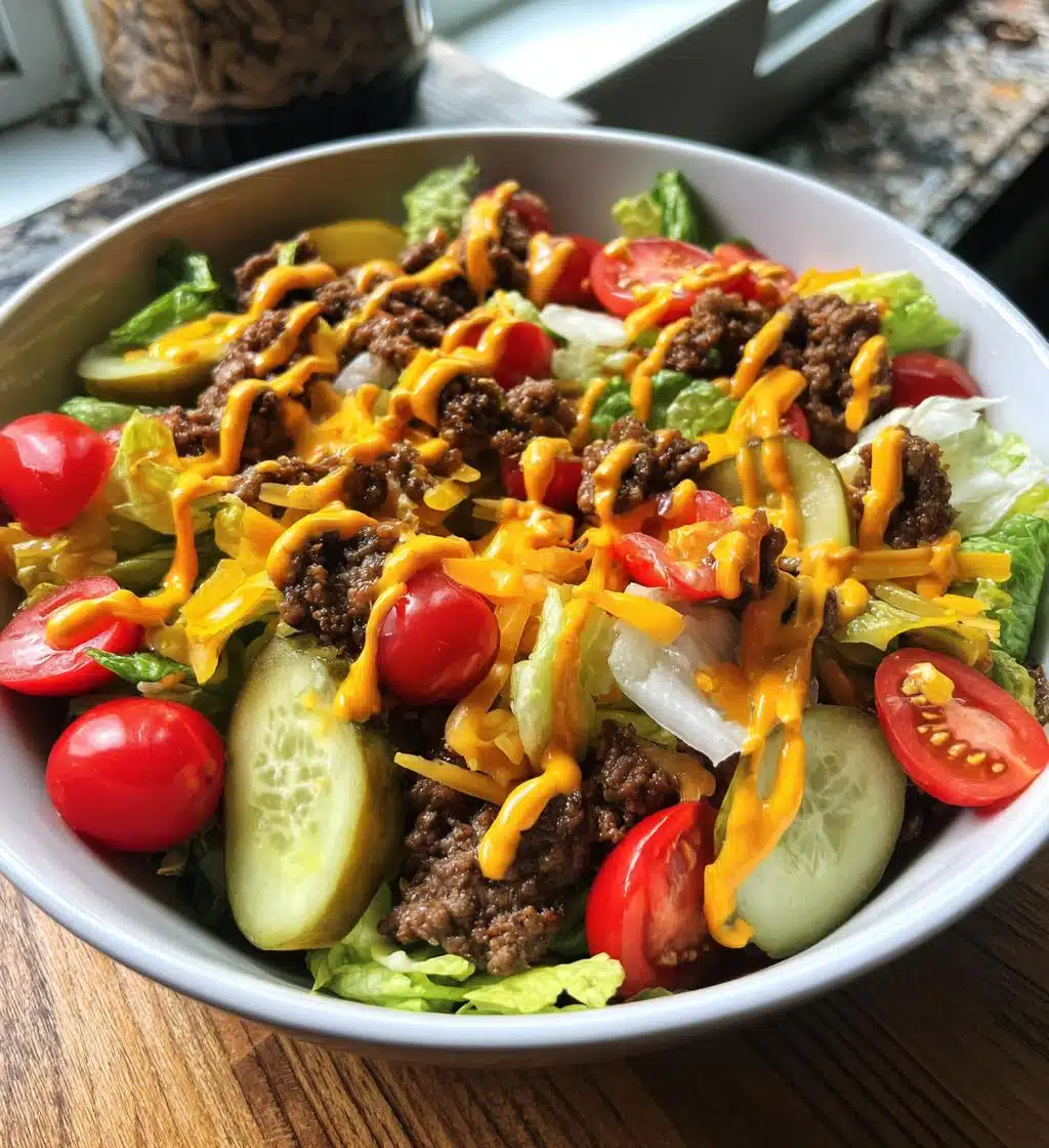 big mac salad - detail 1