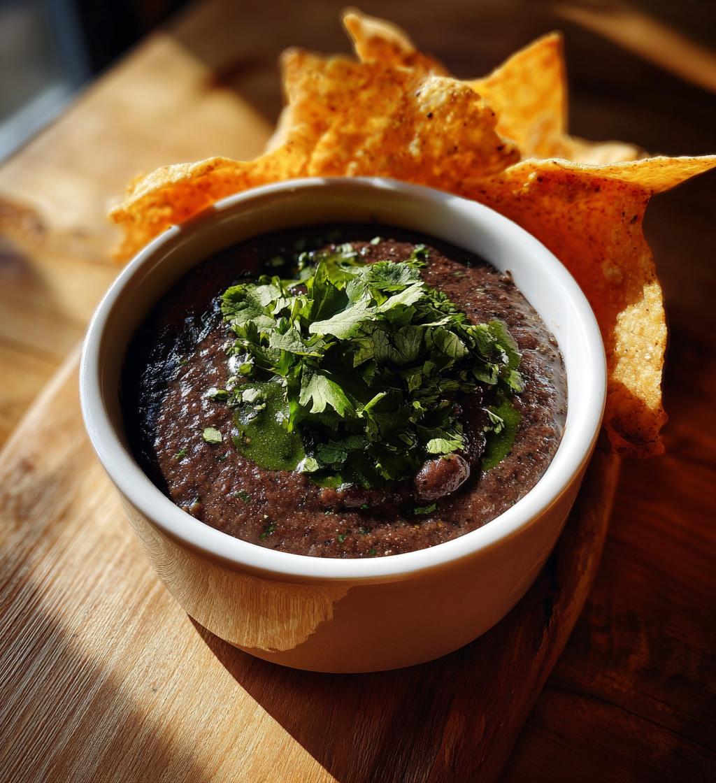 black bean dip recipe - detail 1