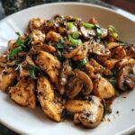 black pepper chicken with mushrooms recipe
