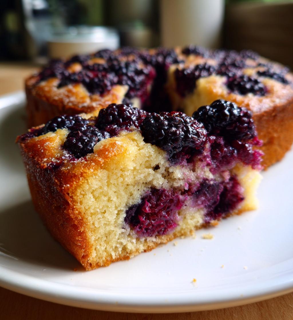 blackberry lavender cake - detail 1