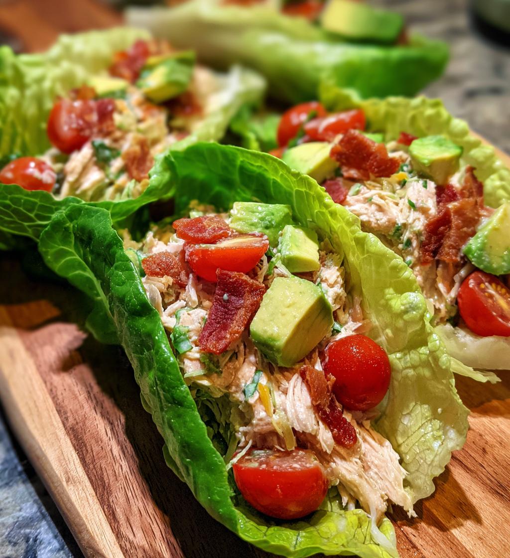 blta chicken salad lettuce wraps - detail 1