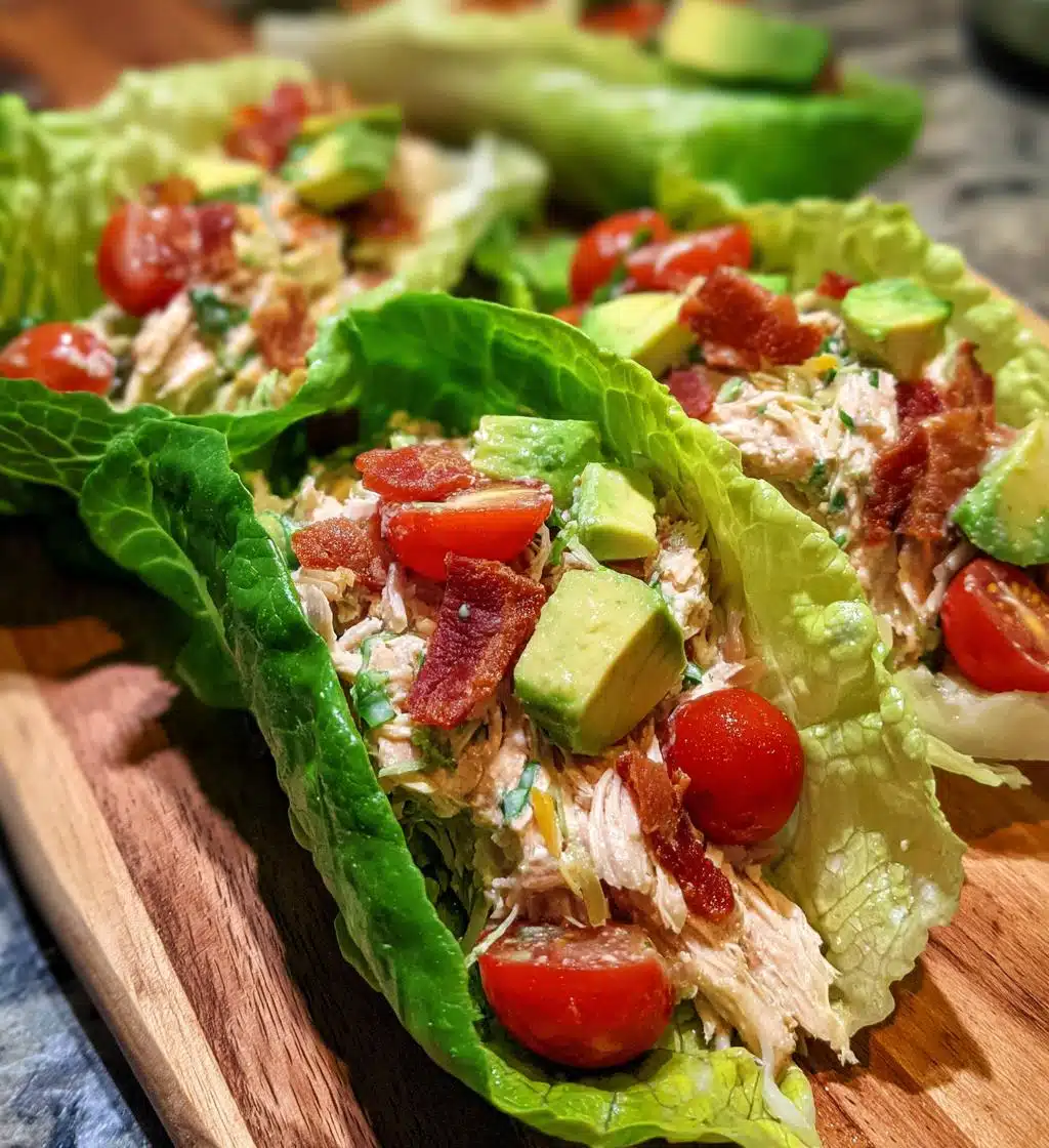 blta chicken salad lettuce wraps - detail 1