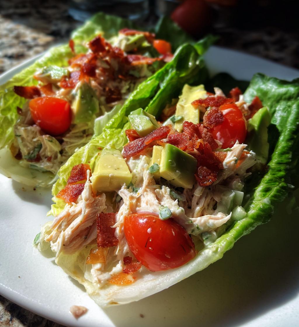 blta chicken salad lettuce wraps