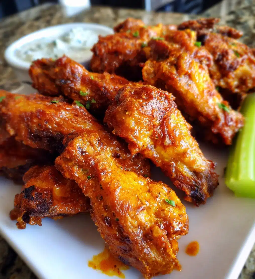 buffalo chicken wings with peri peri sauce - detail 1