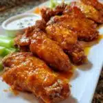 buffalo chicken wings with peri peri sauce