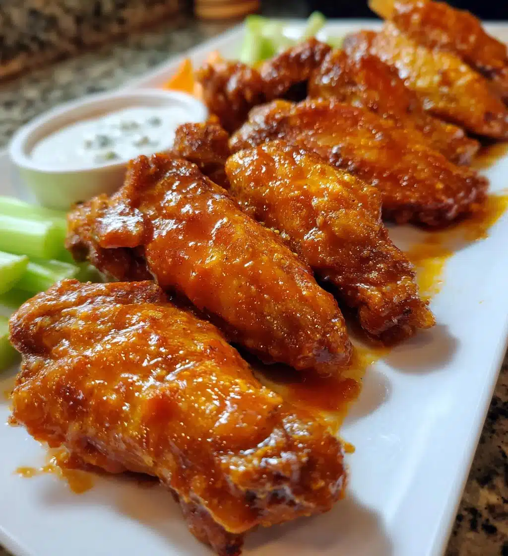 buffalo chicken wings with peri peri sauce
