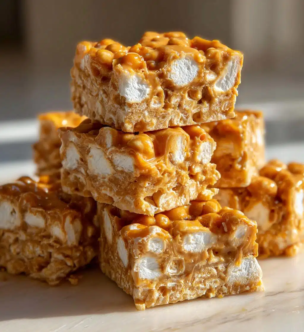 butterscotch peanut butter marshmallow squares - detail 1