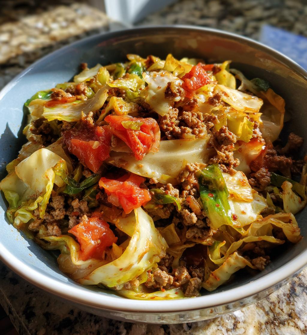 cabbage and ground beef recipe