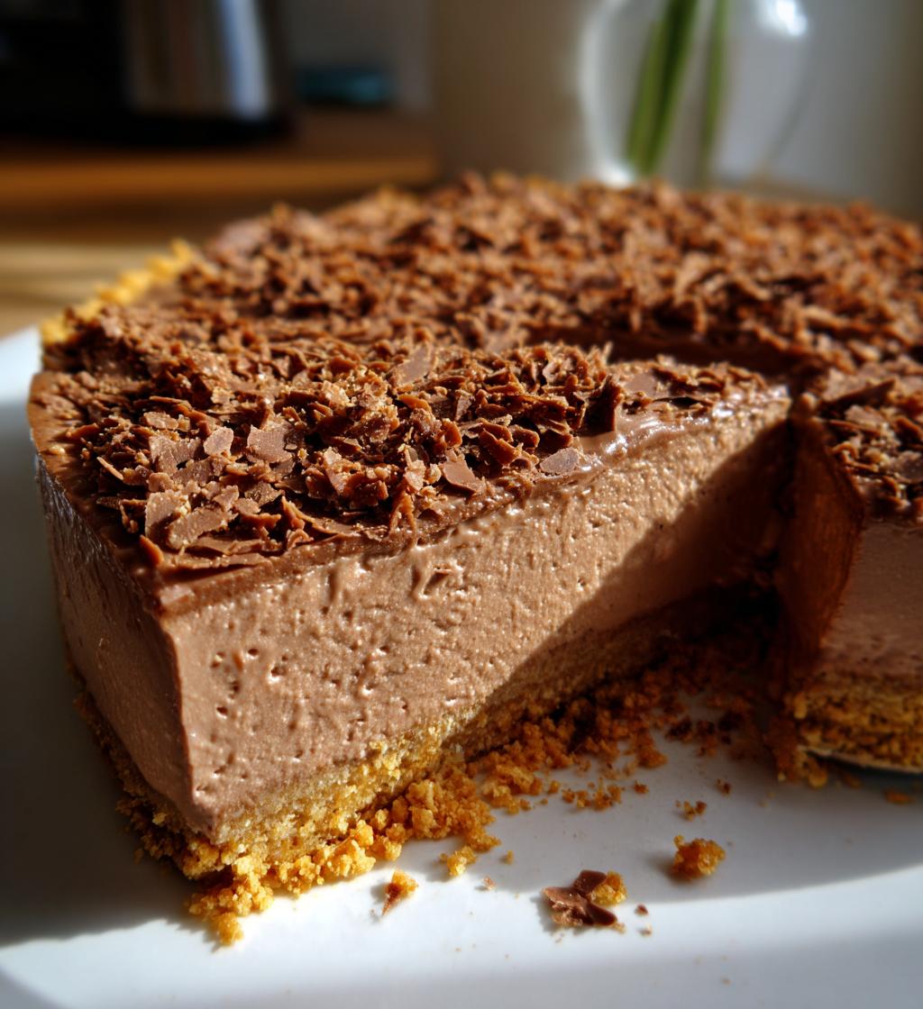 cadbury flake mousse tart - detail 1