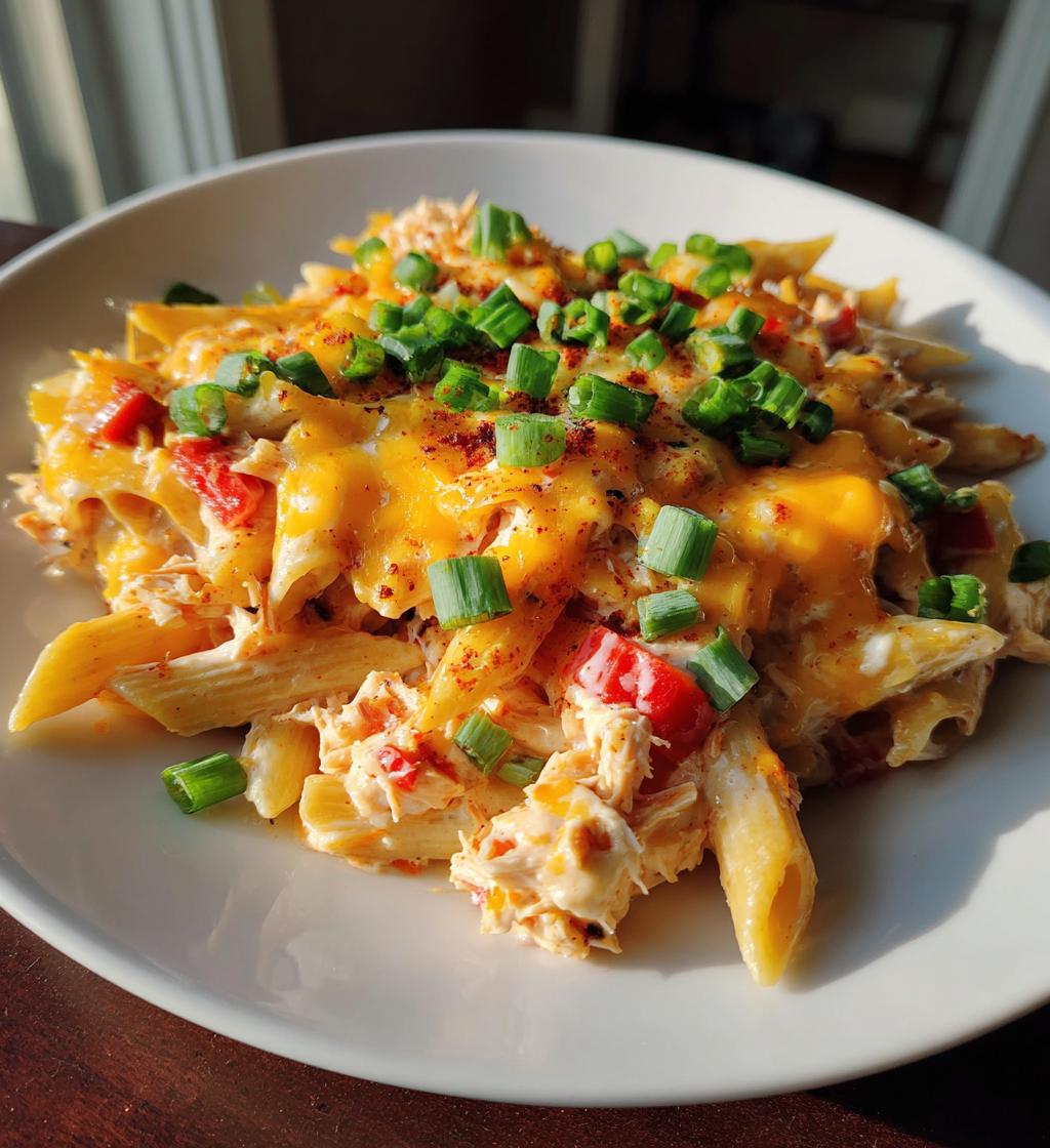 cajun cream cheese chicken pasta bake - detail 1