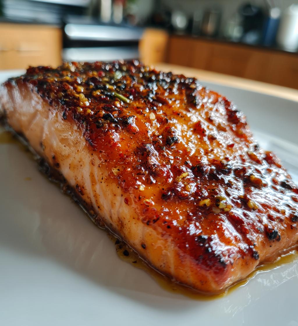 cajun honey butter salmon recipe - detail 1