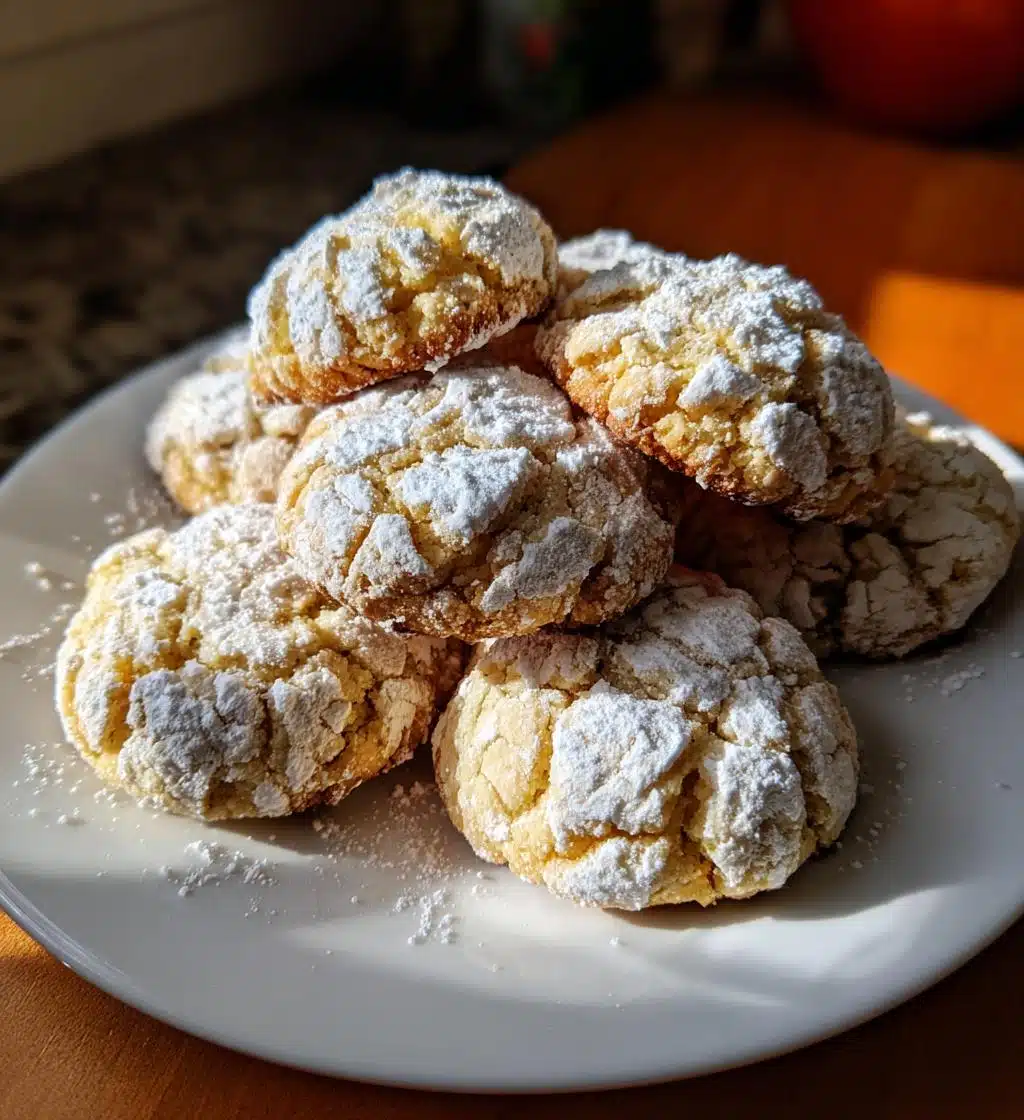 cake mix crinkle cookies - detail 1
