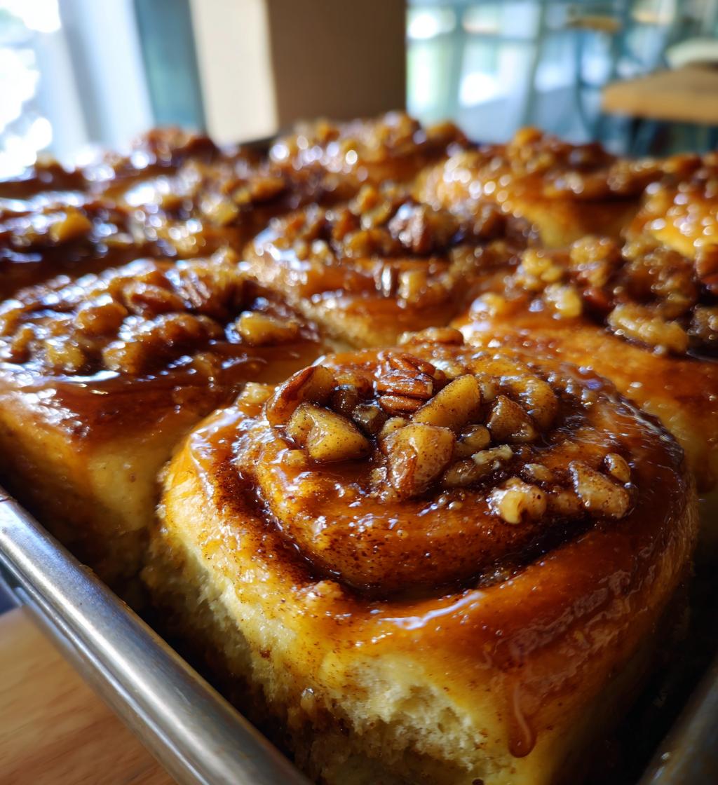 caramel apple cinnamon roll bake