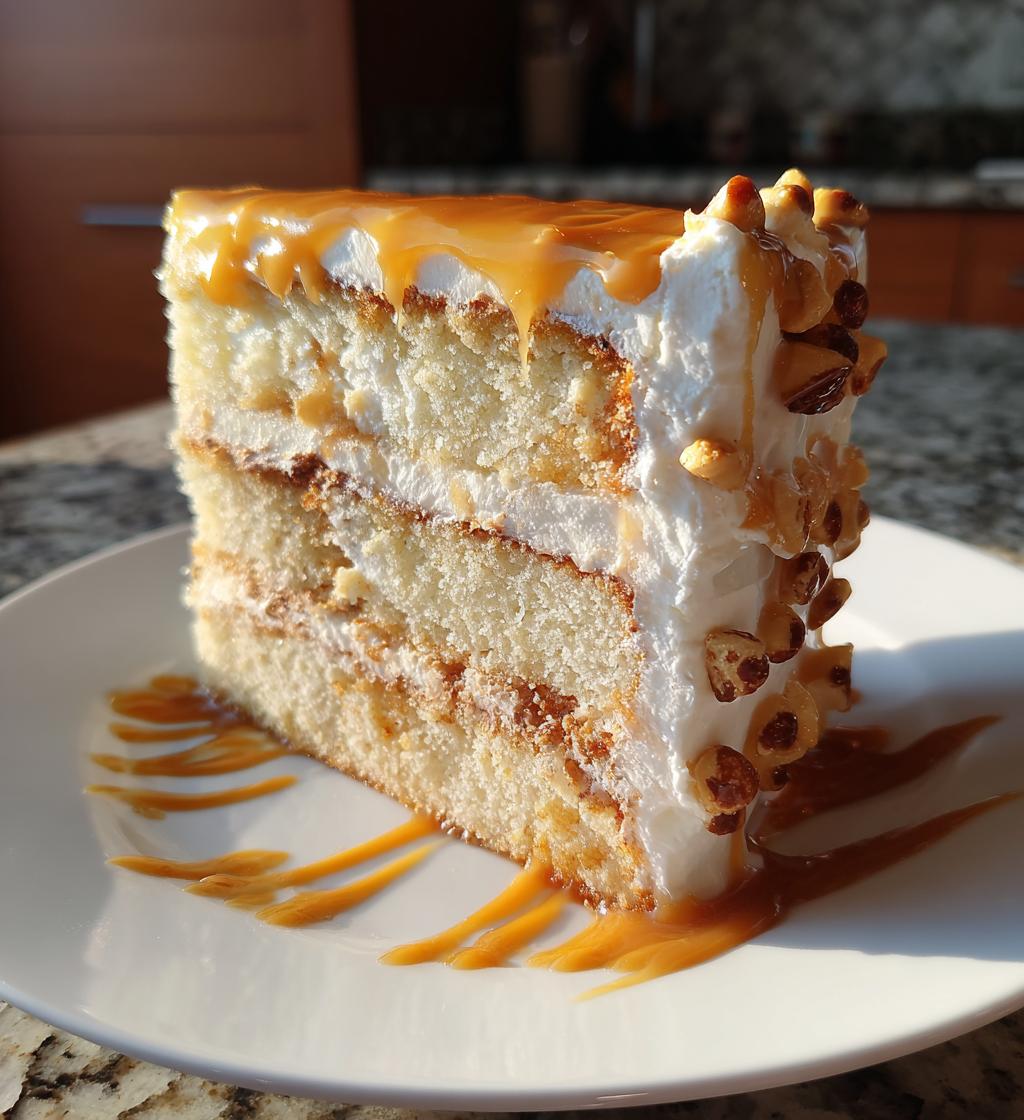 caramel butterscotch layer cake recipe - detail 1