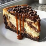 caramel chocolate coffee cheesecake