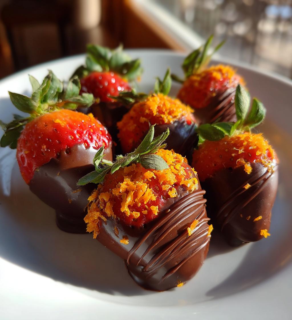 carrot chocolate covered strawberries - detail 1