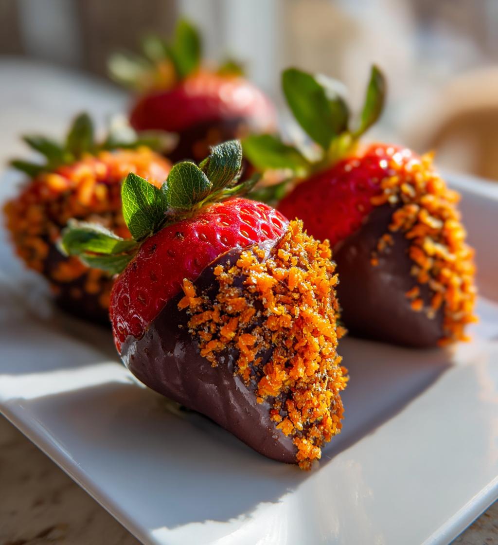 carrot chocolate covered strawberries