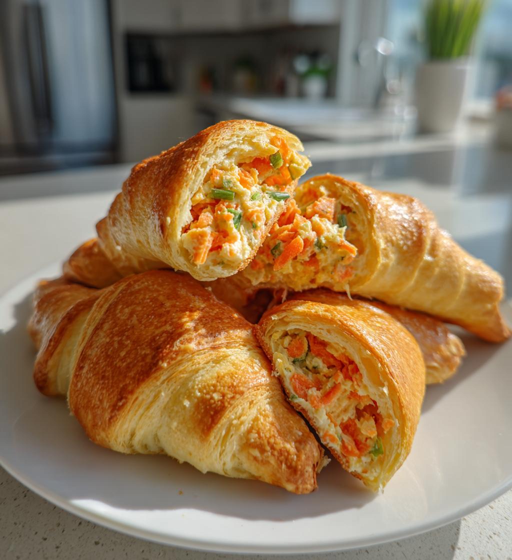 carrot crescent appetizers recipe