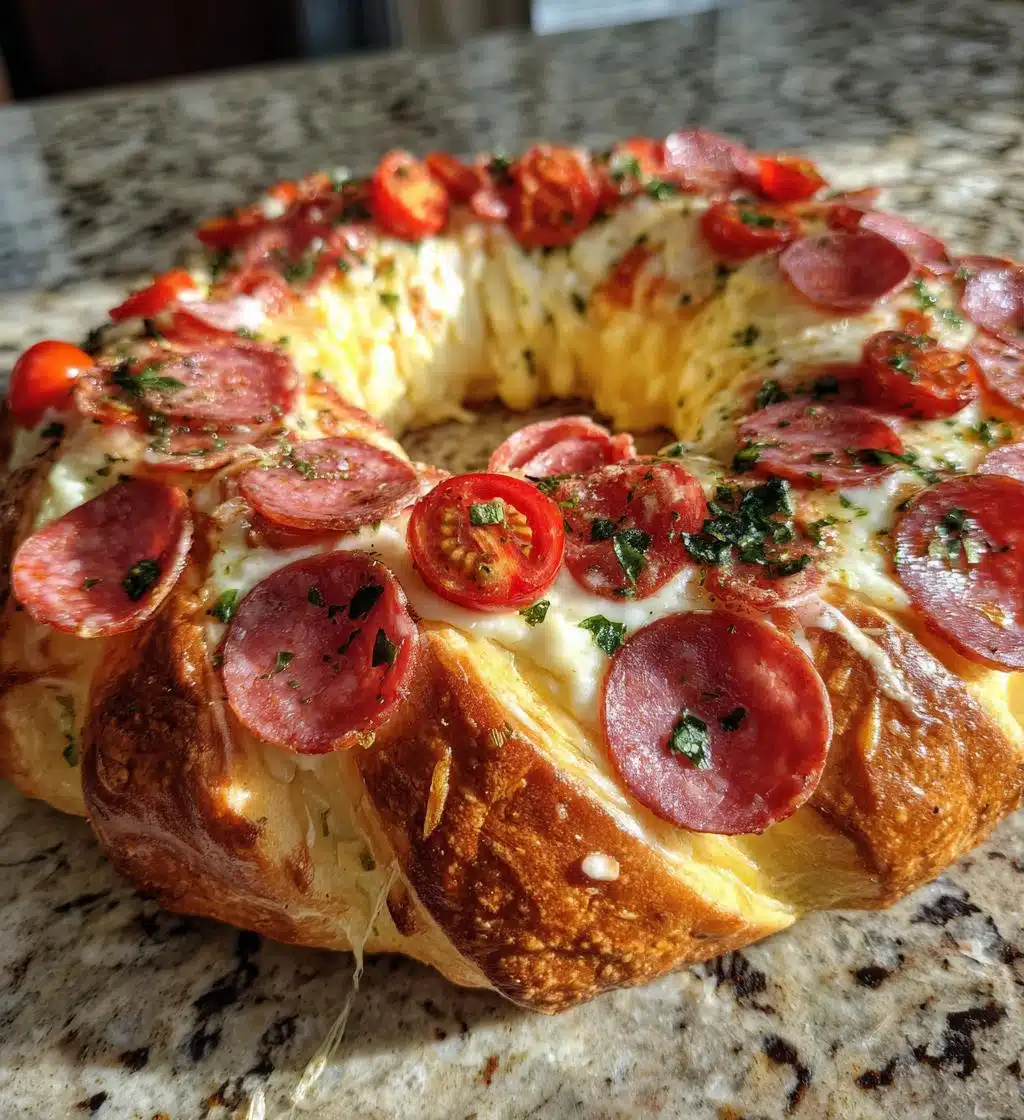 cheese lovers antipasto wreath - detail 1