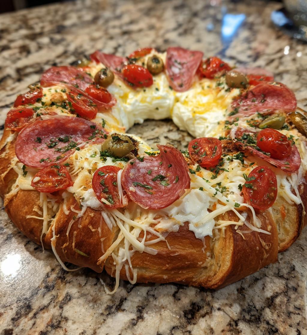cheese lovers antipasto wreath