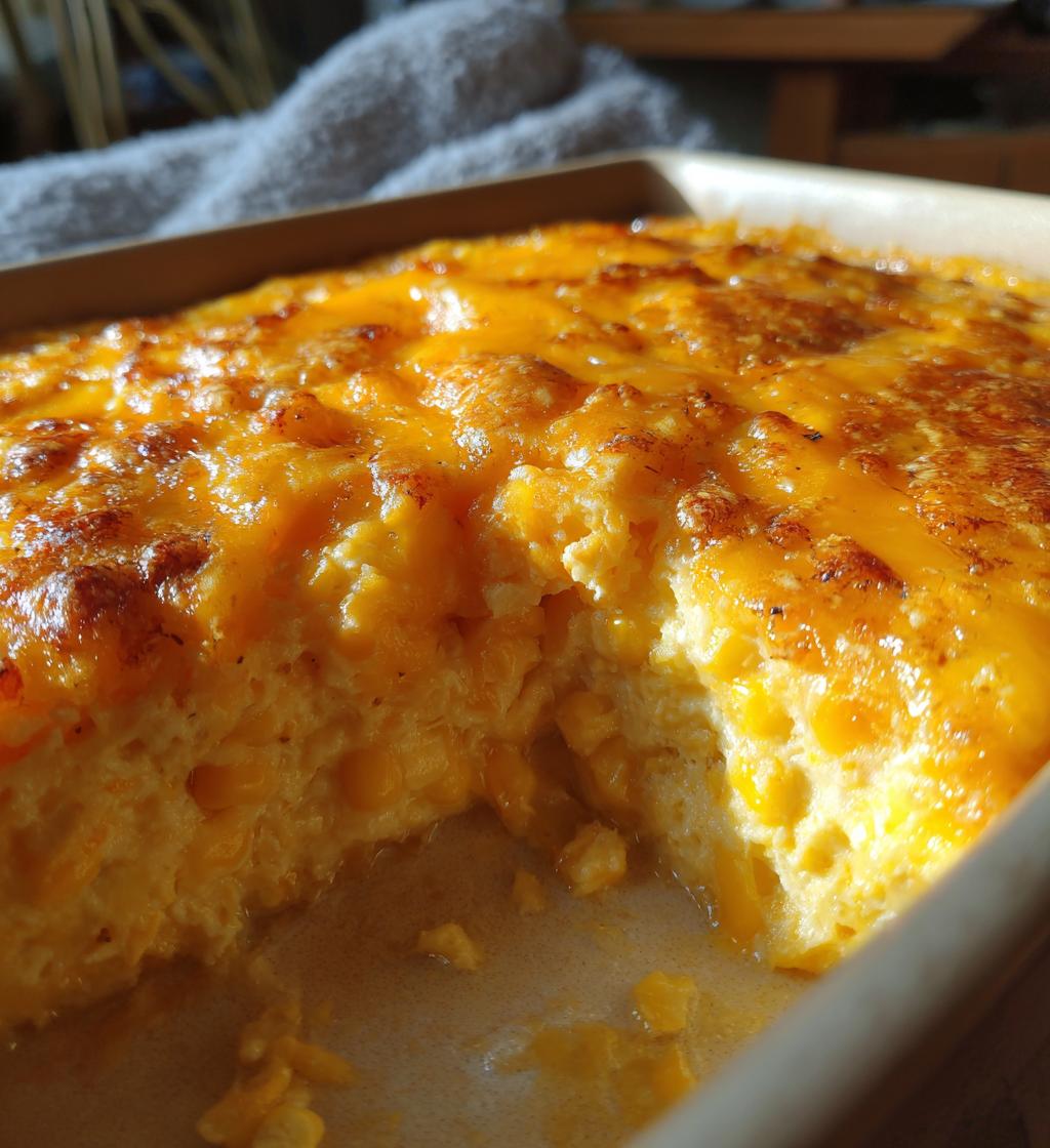 cheesy cream cheese corn casserole