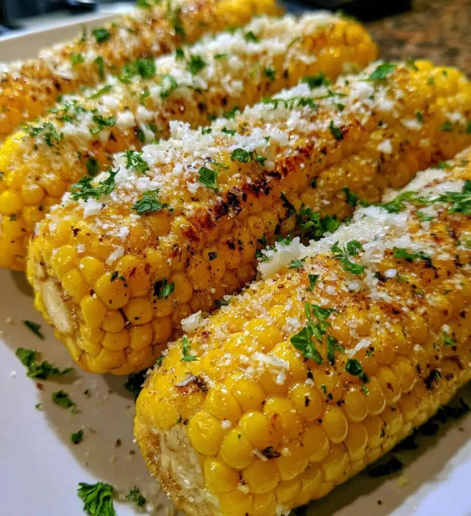cheesy garlic butter corn on the cob