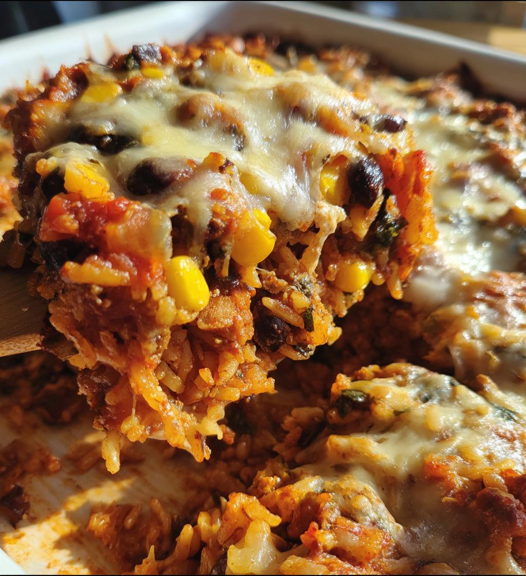 cheesy tex mex rice bake - detail 1