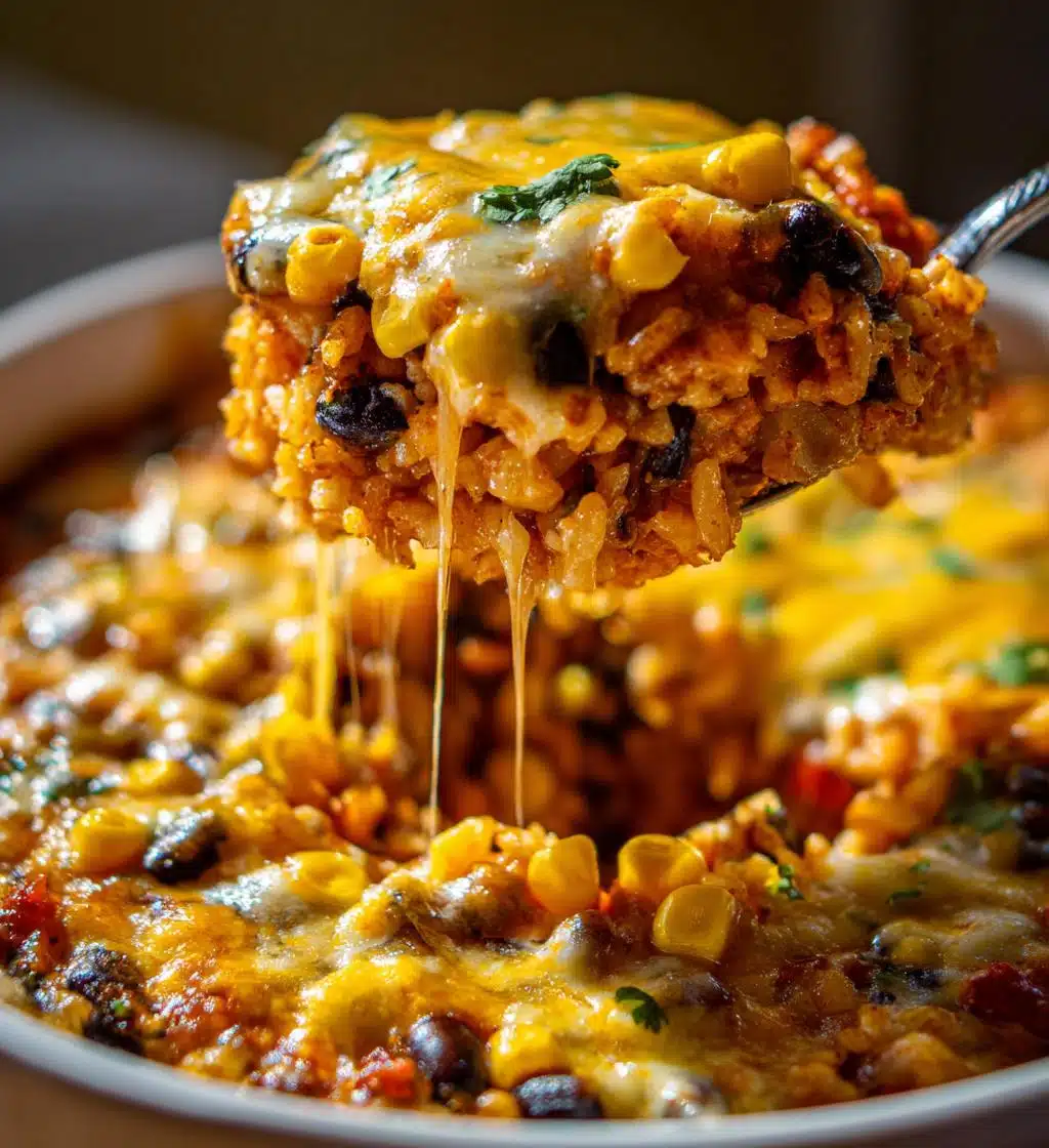 cheesy tex mex rice bake