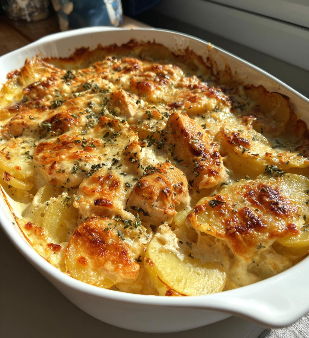 chicken and potato bake - detail 1